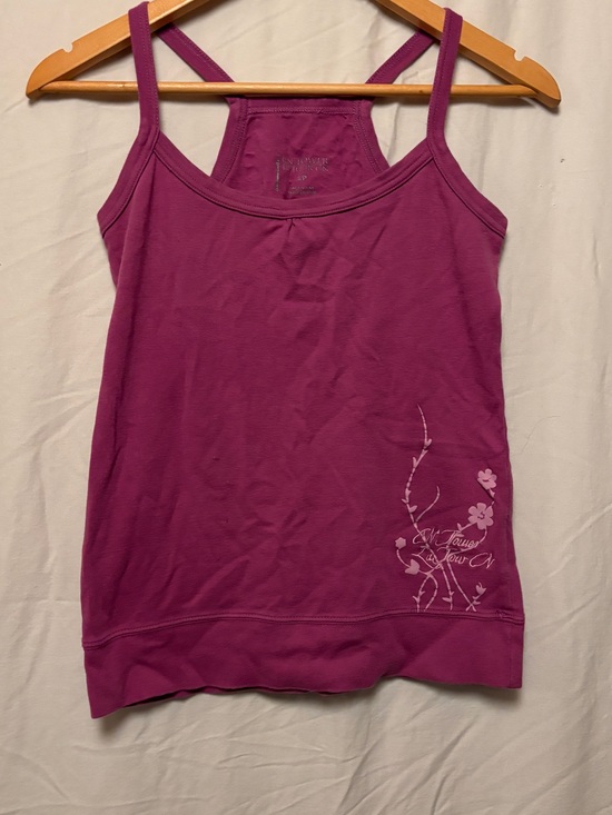 Tops - Y2K Pink Cn tower tanktop